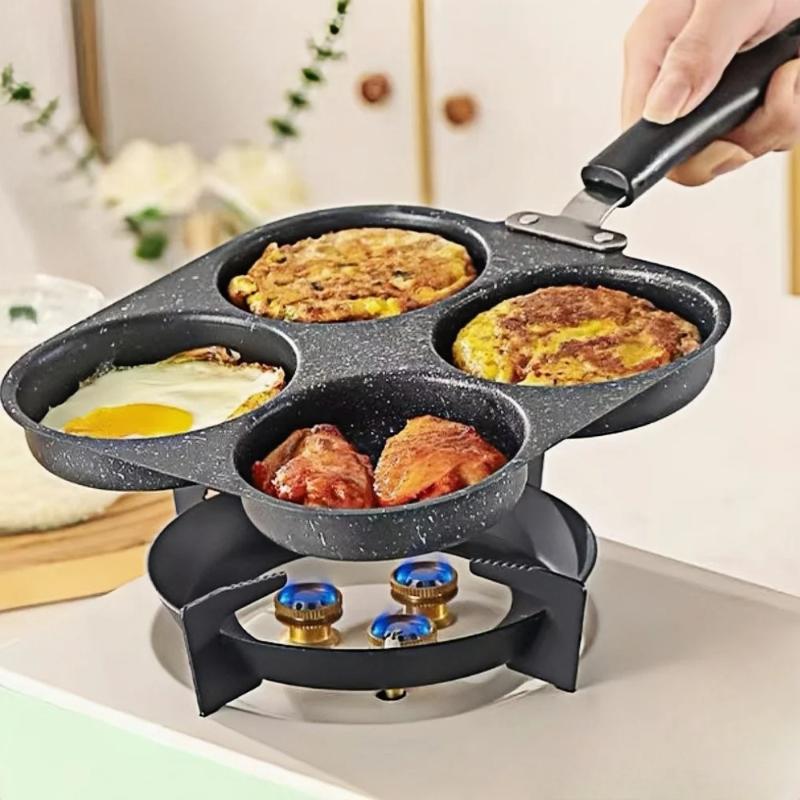 Mini Pancake Griddle - Antihaftbeschichtete Eier-Burger-Pfannkuchenpfanne mit mehreren Löchern, gut
