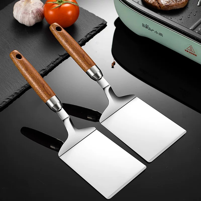 Okonomiyaki Spatula - Edelstahl-Bratenspatel für den Küchengebrauch, geeignet für