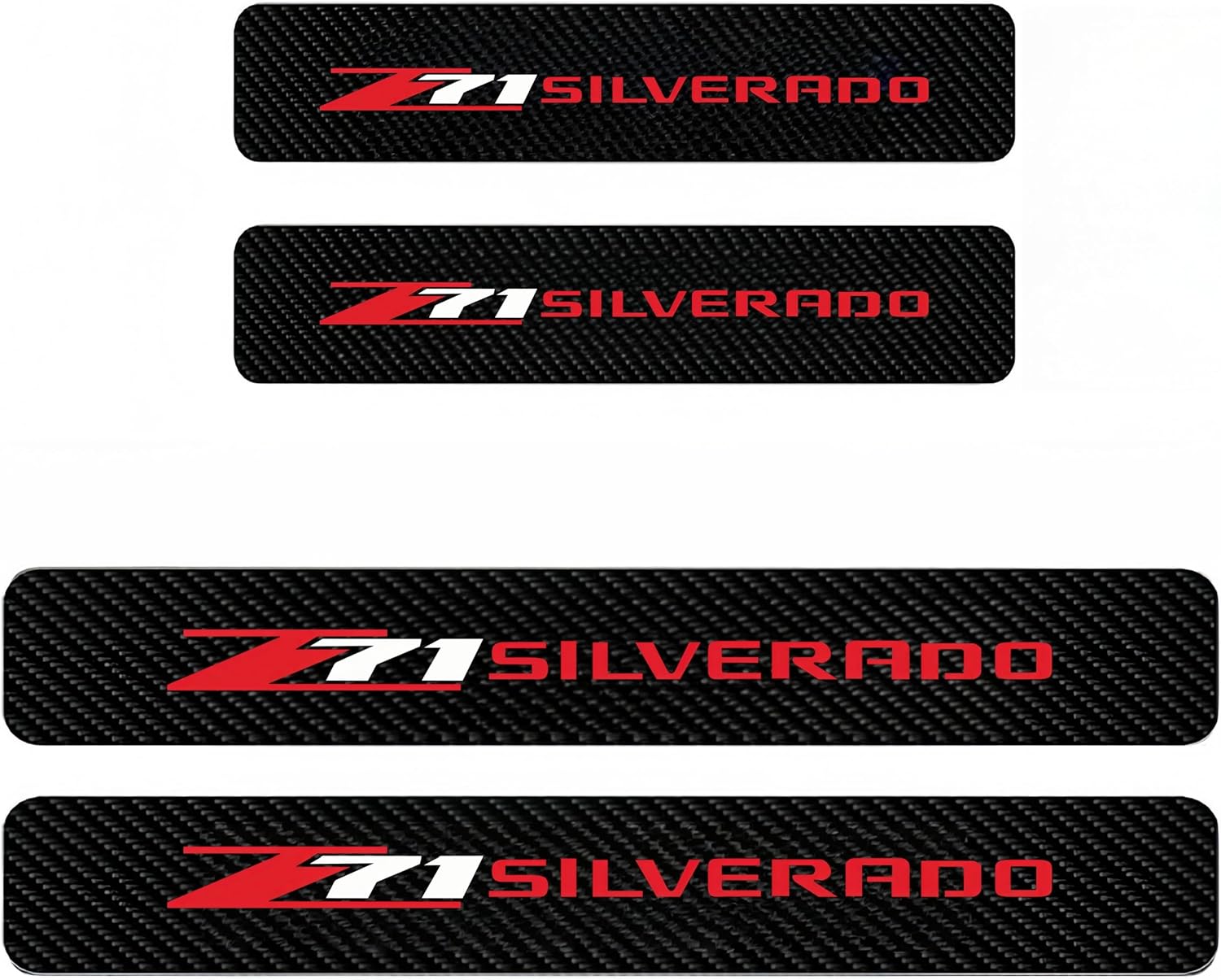 Crepe Pan Carbon - Auto-Türschwellen-Platten-Schutzaufkleber, Schwellenschutz, Kohlefaser-Aufkleber, Styling-Zubehör für GMC