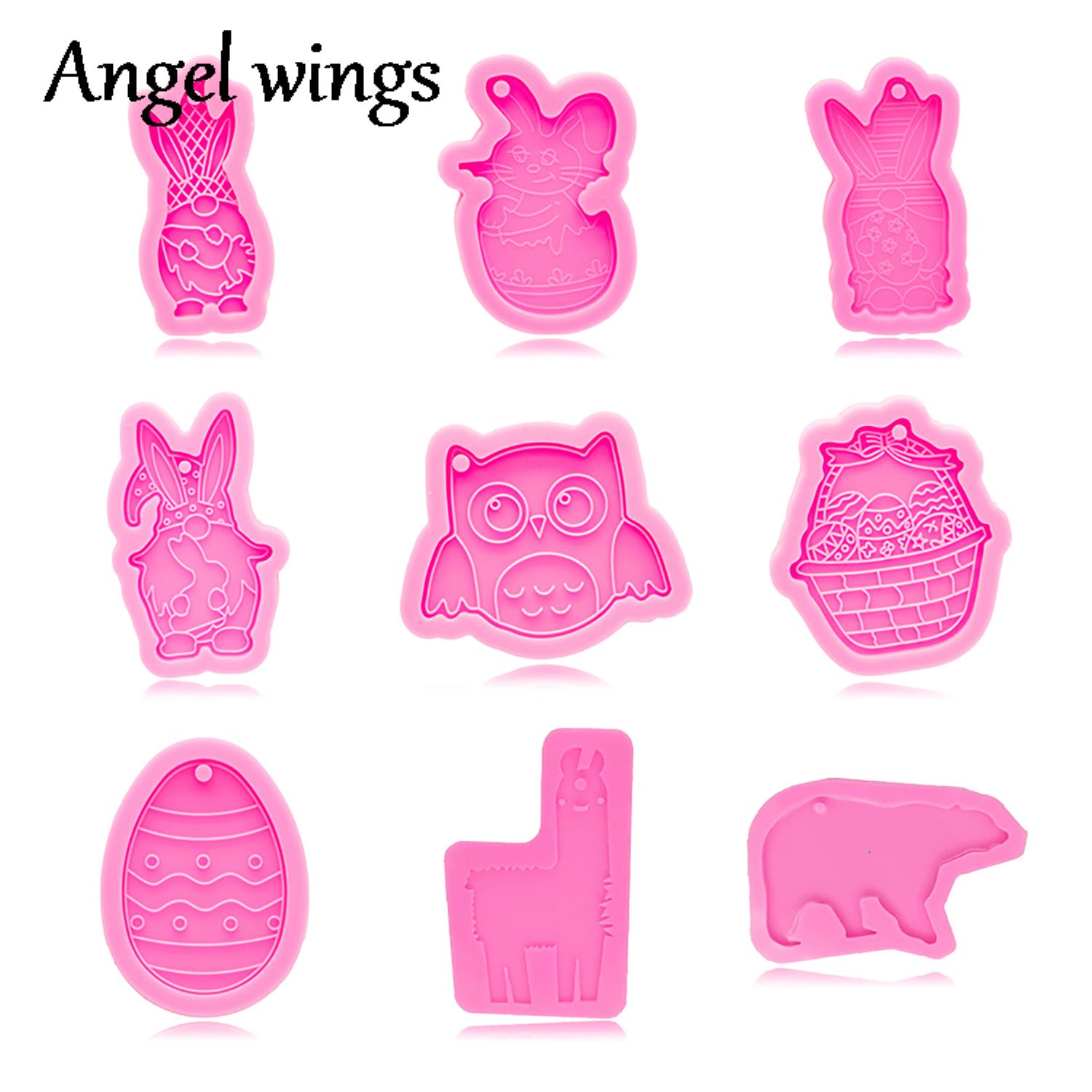 Bunny Cake Mold - DY0943 Silikon Ostern Bunny/Ei/Eule/Bär Formen, Schlüsselbund