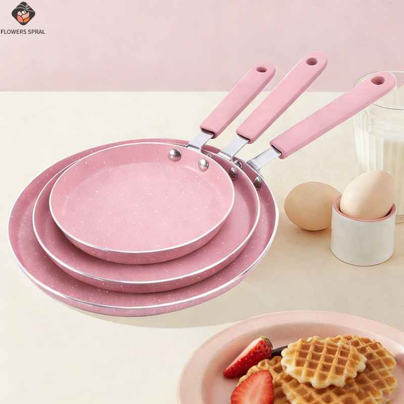 Egg Waffle Pan - 1 antihaftbeschichtete rosa Bratpfanne zum Braten