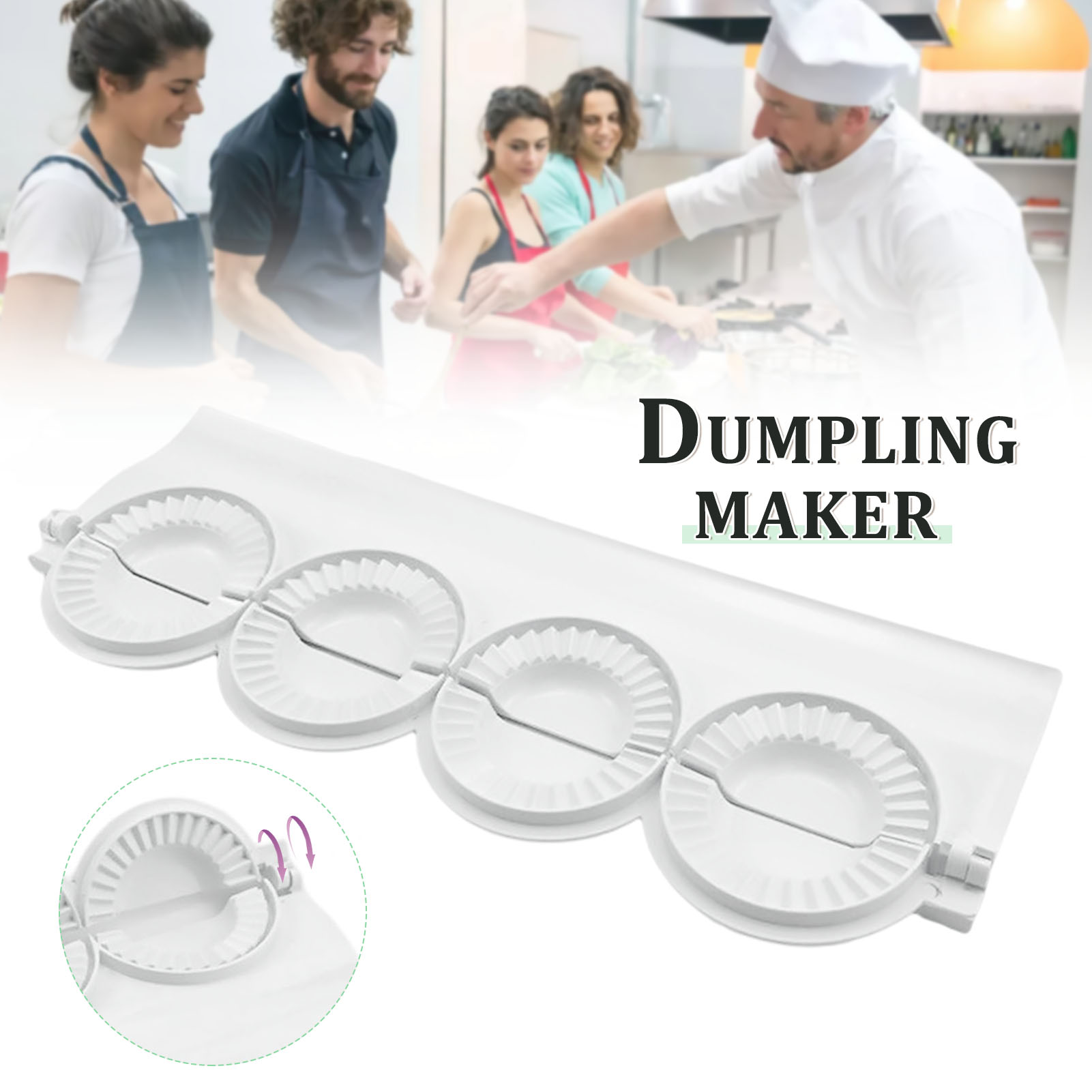 Dumpling Press Set - Große DIY Knödelform Teigpresse Knödelverpackungsform Empanada
