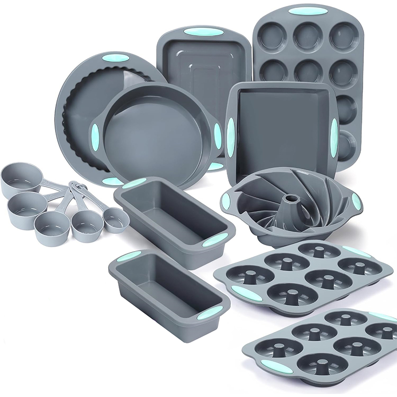 Donut Mold Silicone - Geriffelte Kuchenformen aus Silikon, antihaftbeschichtet, für