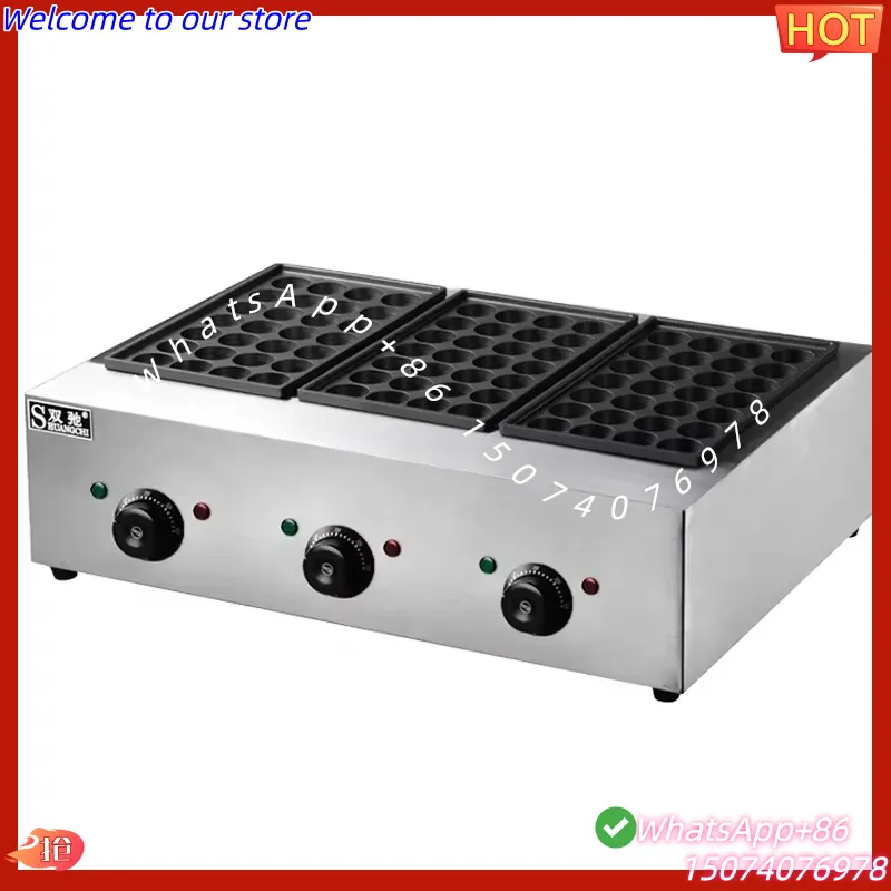 Takoyaki Grill Plate - 2026 Kommerzielle japanische Takoyaki-Maschine, Oktopus-Bällchen-Grill mit