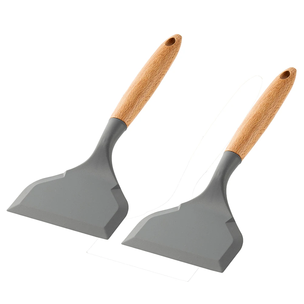 Okonomiyaki Spatula - 2Pcs Silikon Spatel Breiten Mund Tamagoyaki