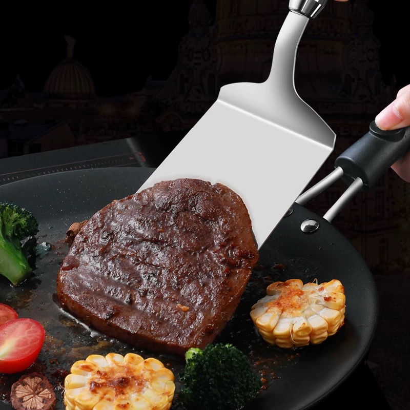 Edelstahl-Bratenspatel für den – Okonomiyaki Spatula Bewertung und Preis