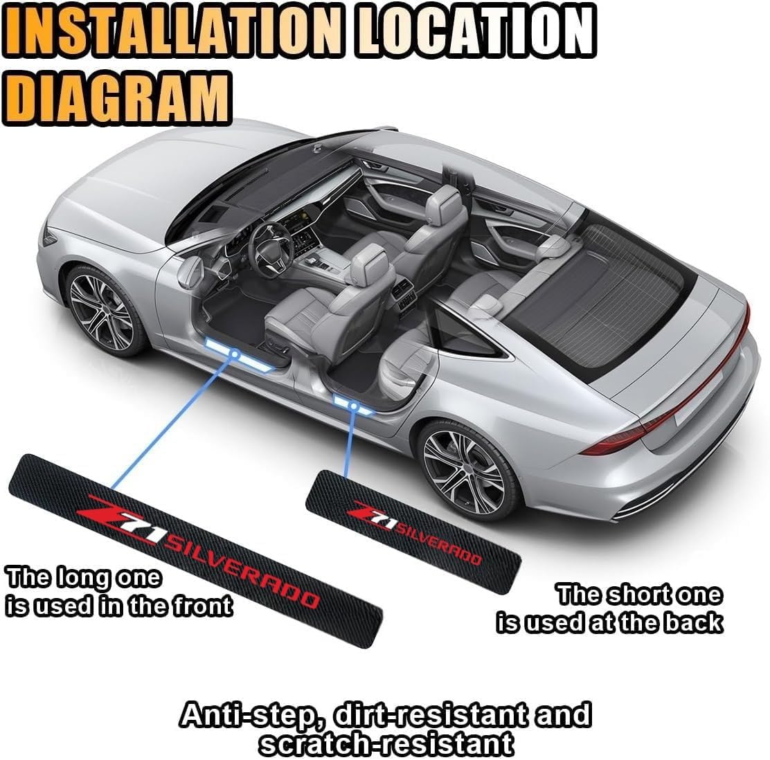 Auto-Türschwellen-Platten-Schu – Crepe Pan Carbon Bewertung und Preis