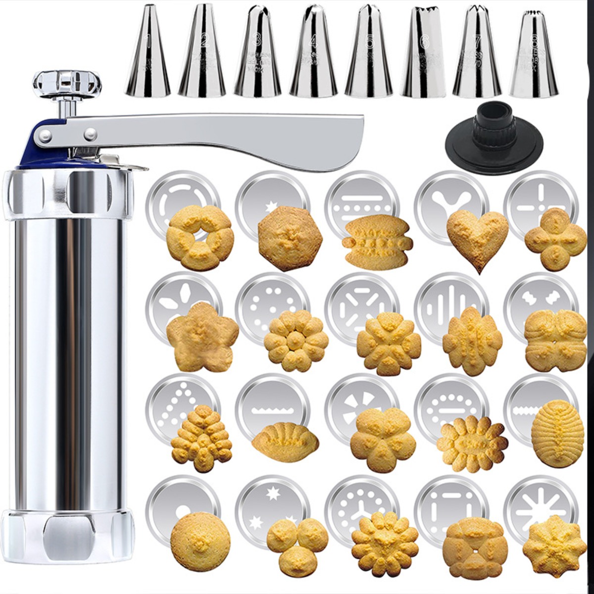 Edelstahl-Kekspresse-Set mit v – Churros Maker Gun Bewertung und Preis