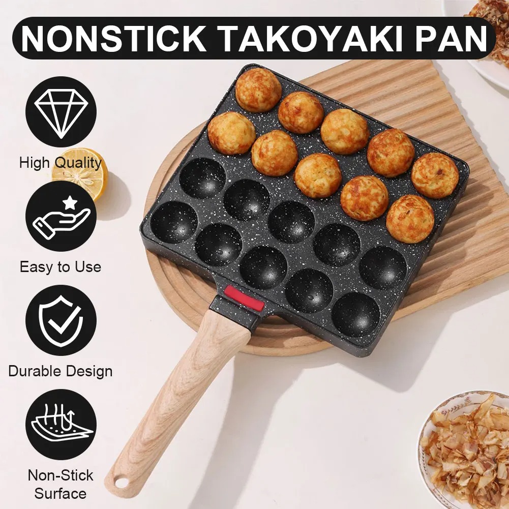 Takoyaki-Pfanne, 20 Formen, Ta – Takoyaki Grill Plate Bewertung und Preis
