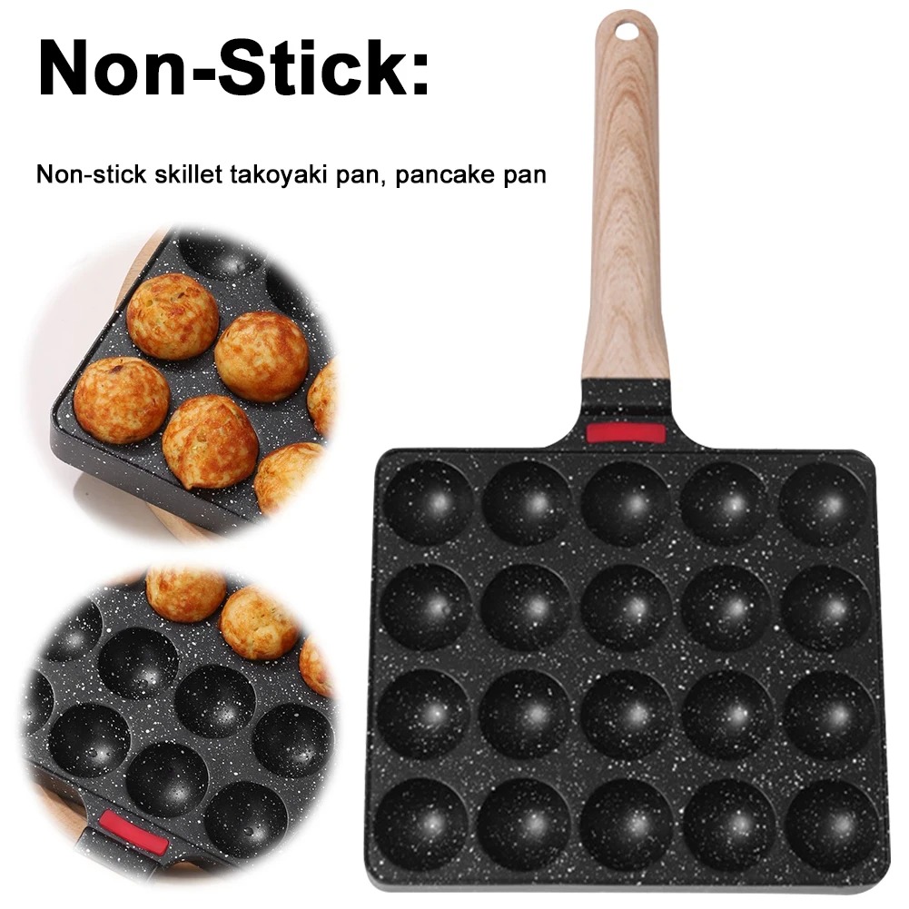 Takoyaki-Pfanne, 20 Formen, Ta – Takoyaki Grill Plate Bewertung und Preis