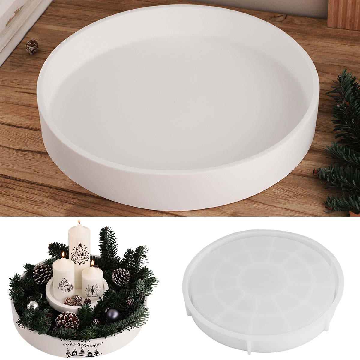 Beton Runde Kerze Schüssel Sch – Potsticker Mold Bewertung und Preis