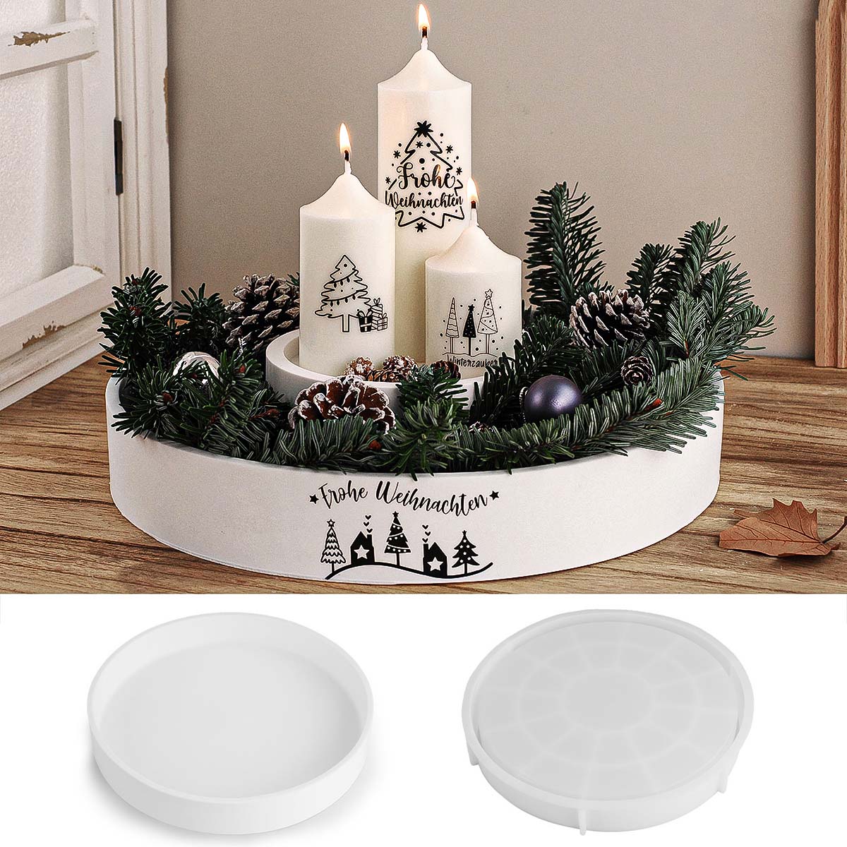 Beton Runde Kerze Schüssel Sch – Potsticker Mold Bewertung und Preis