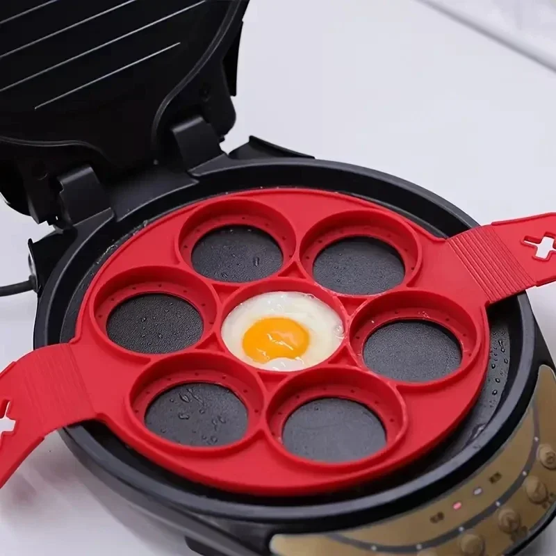 Silikon 7-Loch kreisförmige Br – Egg Waffle Pan Bewertung und Preis