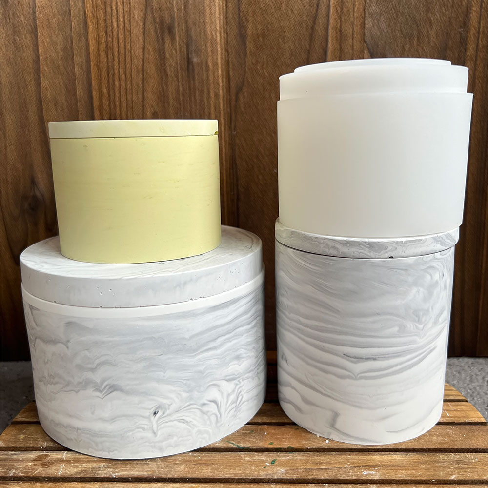 Runde Zement Kerze Kanister Si – Potsticker Mold Bewertung und Preis