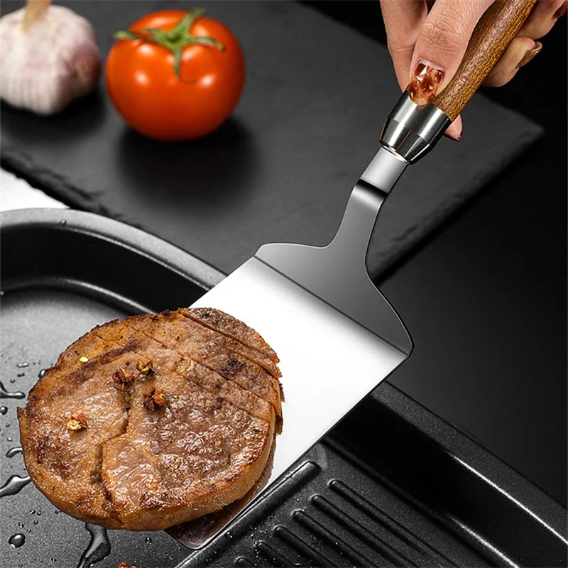Edelstahl-Steak-Kochspatel mit – Okonomiyaki Spatula Bewertung und Preis