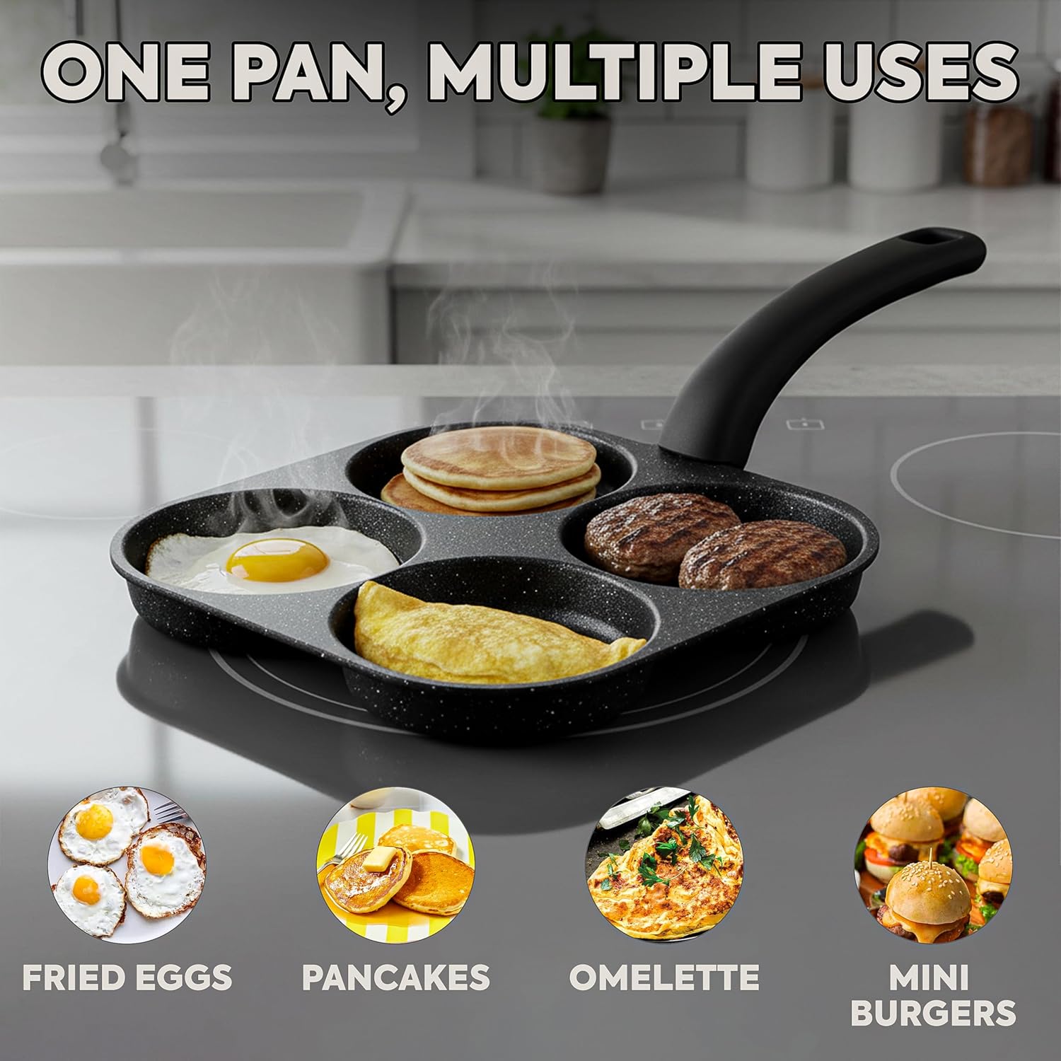 Eierpfanne Antihaft-Pfannkuche – Egg Waffle Pan Bewertung und Preis